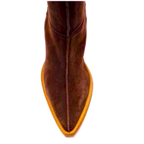 BROWN Leather Free people women’s boots🔥 - Picture 2 of 13